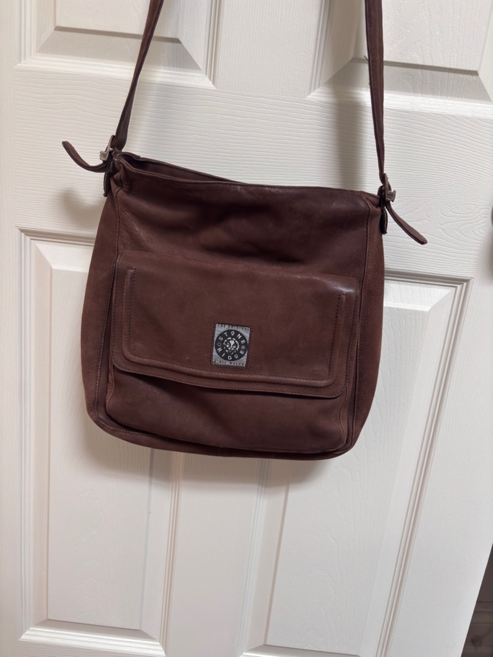 Stone Ridge Vintage Brown Leather Crossbody Bag